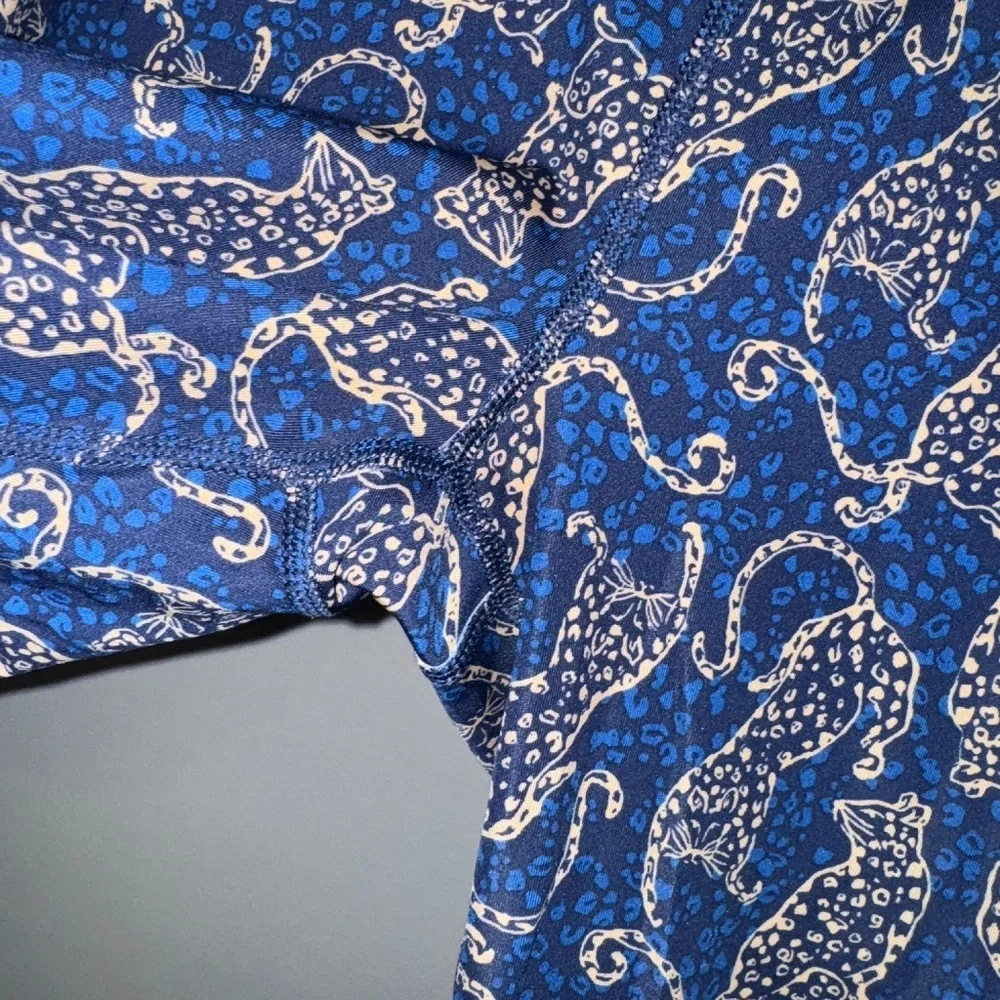 EUC Lilly Pulitzer UPF 50+ Luxletic South Beach High Rise Legging Leopard XL - Picture 3 of 6